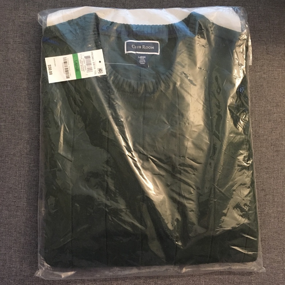 Club Room Men's Ribbed Sweater NWT - Picture 2 of 3